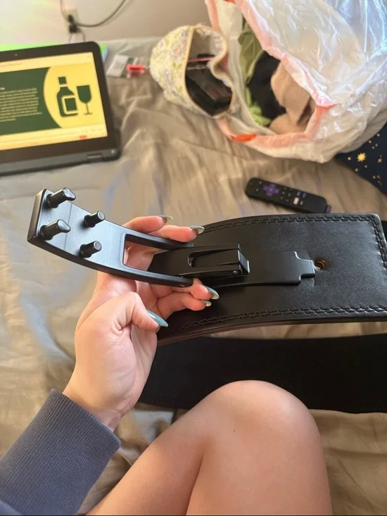 Men’s or women’s black heavy duty lifting belt - Picture 7 of 9